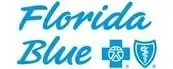 The Florida Blue logo, which appears in a presentation featuring Condoleezza Rice.